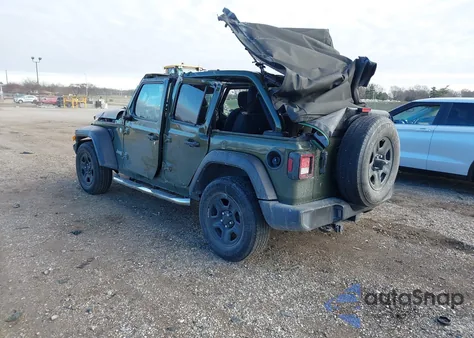 2020 Jeep Wrangler Unlimited Sport from USA, damaged, VIN 1C4HJXDN5LW341734